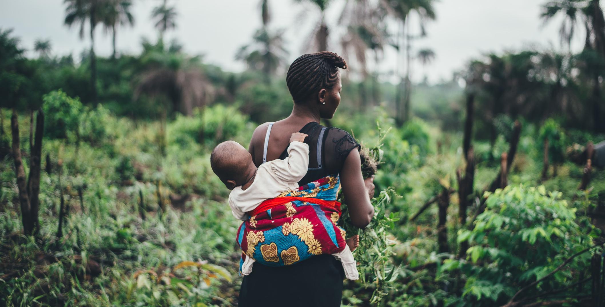 Woman and baby