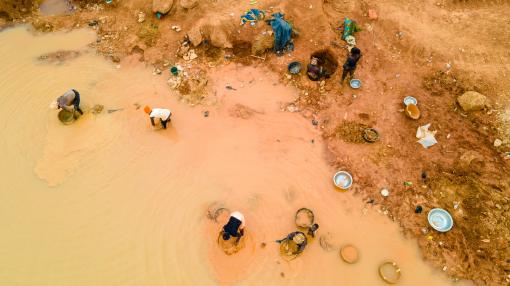 Rural women in gold mining in Ghana 