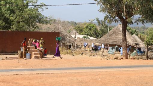 Gold mining community Mali