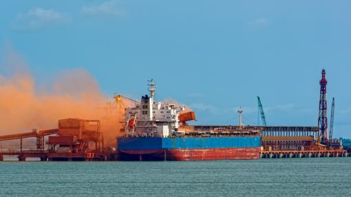 Bauxite carrier ship Guinea